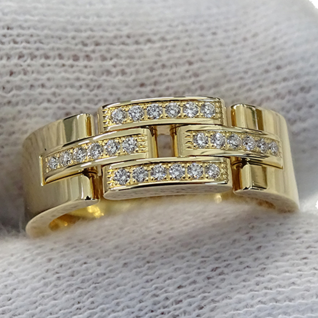 カルティエ Cartier リング レディース ブランド 指輪 750YG ダイヤモンド マイヨンパンテール イエローゴールド #48 約8号 ジュエリー
