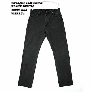 ラングラー(Wrangler)のWrangler 13MWZWK BLACK DENIM 1990s W33(デニム/ジーンズ)