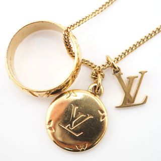 ルイヴィトン(LOUIS VUITTON)のルイヴィトン LOUIS VUITTON ネックレス
 モノグラム リングネックレス M80189 ゴールド(ネックレス)