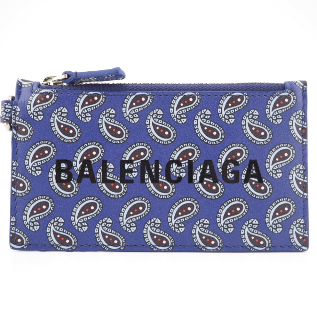 バレンシアガ BALENCIAGA カードケース
 ペイズリー 594548 パープル