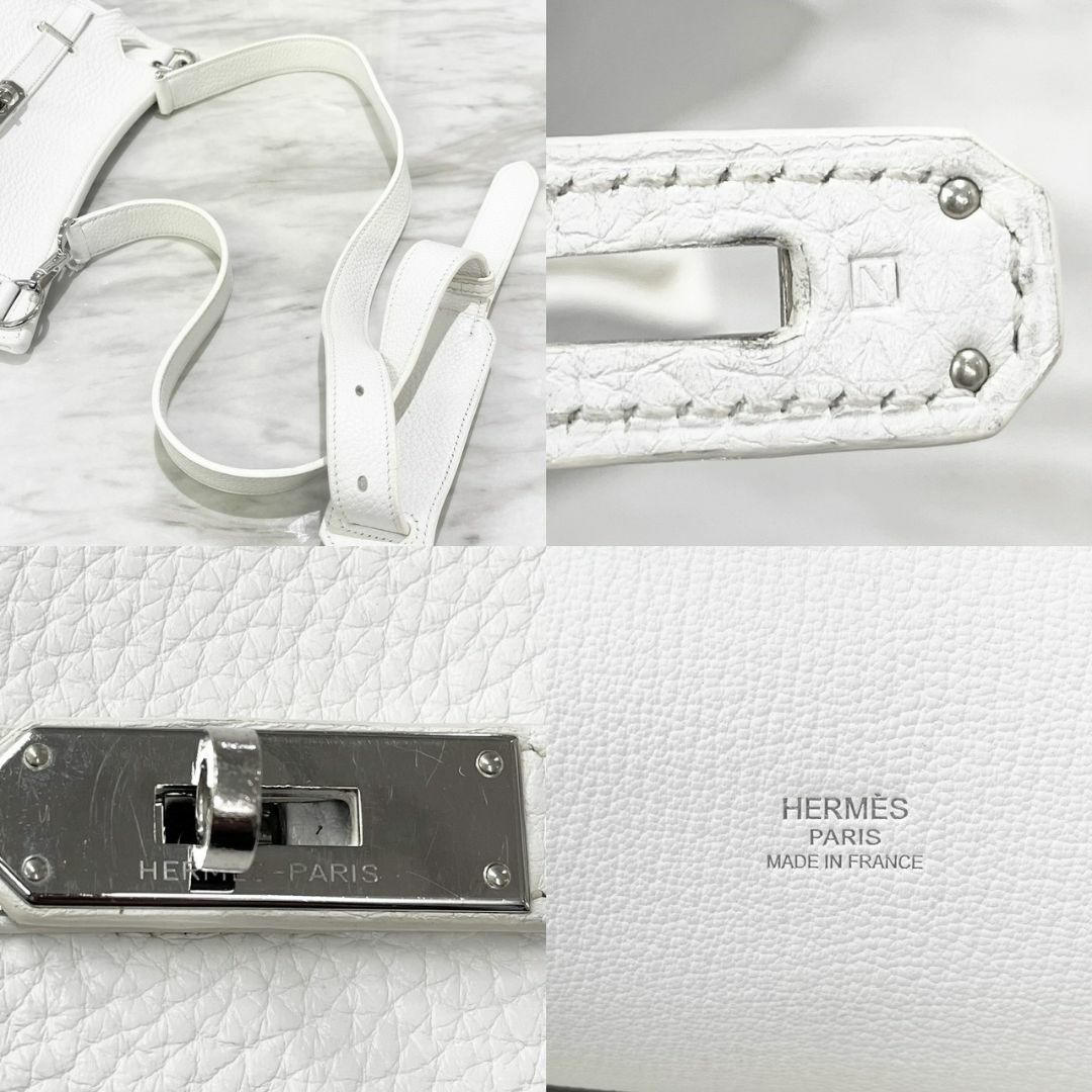 Hermes(エルメス)の美品☆　エルメス　ジプシエール28　トリヨン　白　ショルダーバッグ　□N刻印 レディースのバッグ(ショルダーバッグ)の商品写真