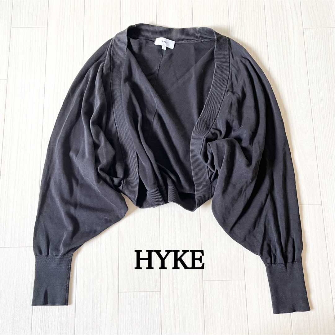 HYKE ボレロ カーディガン ハイク 黒 ブラック系 ショート丈 | フリマアプリ ラクマ