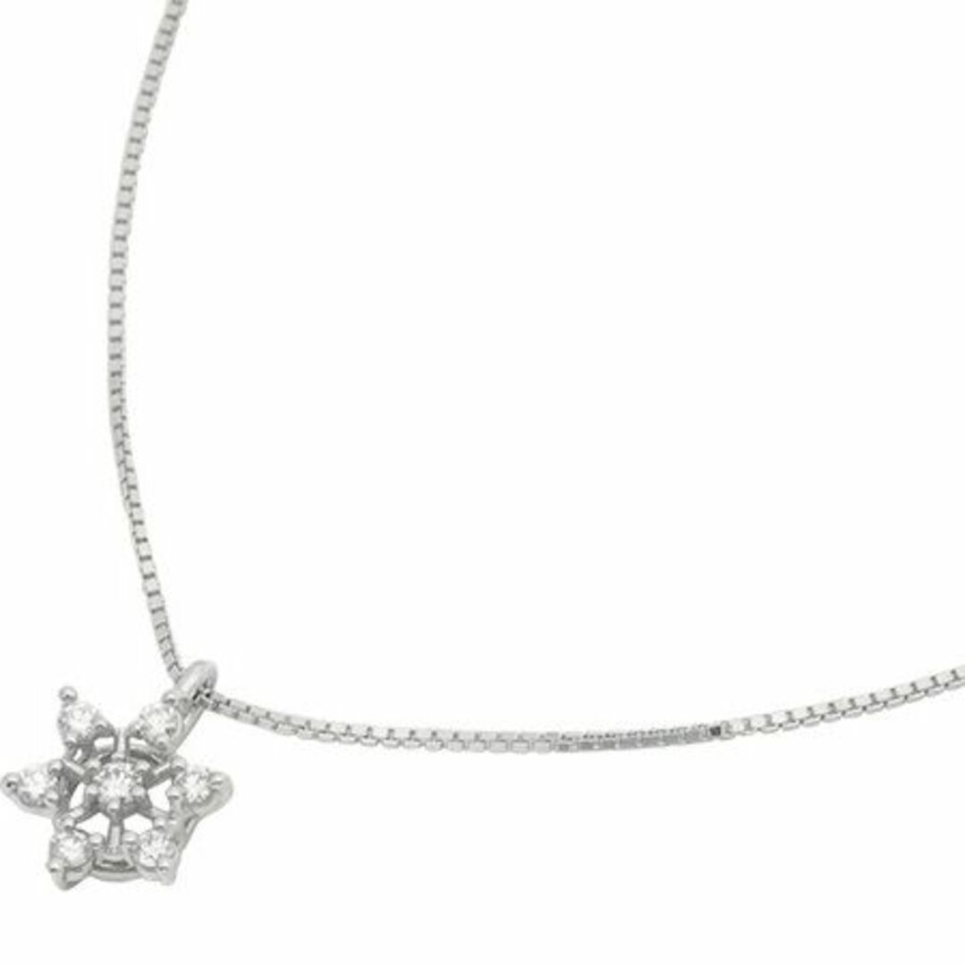 タサキ TASAKI ダイヤ/0.09ct デザイン ネックレス K18WG無し備考