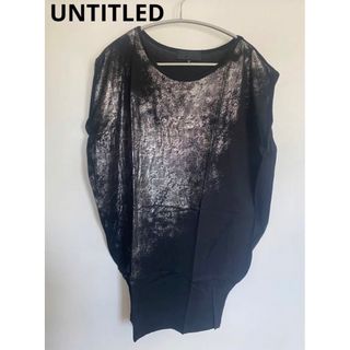 アンタイトル(UNTITLED)の【美品】UNTITLED レースプリント カットソー(Tシャツ(半袖/袖なし))