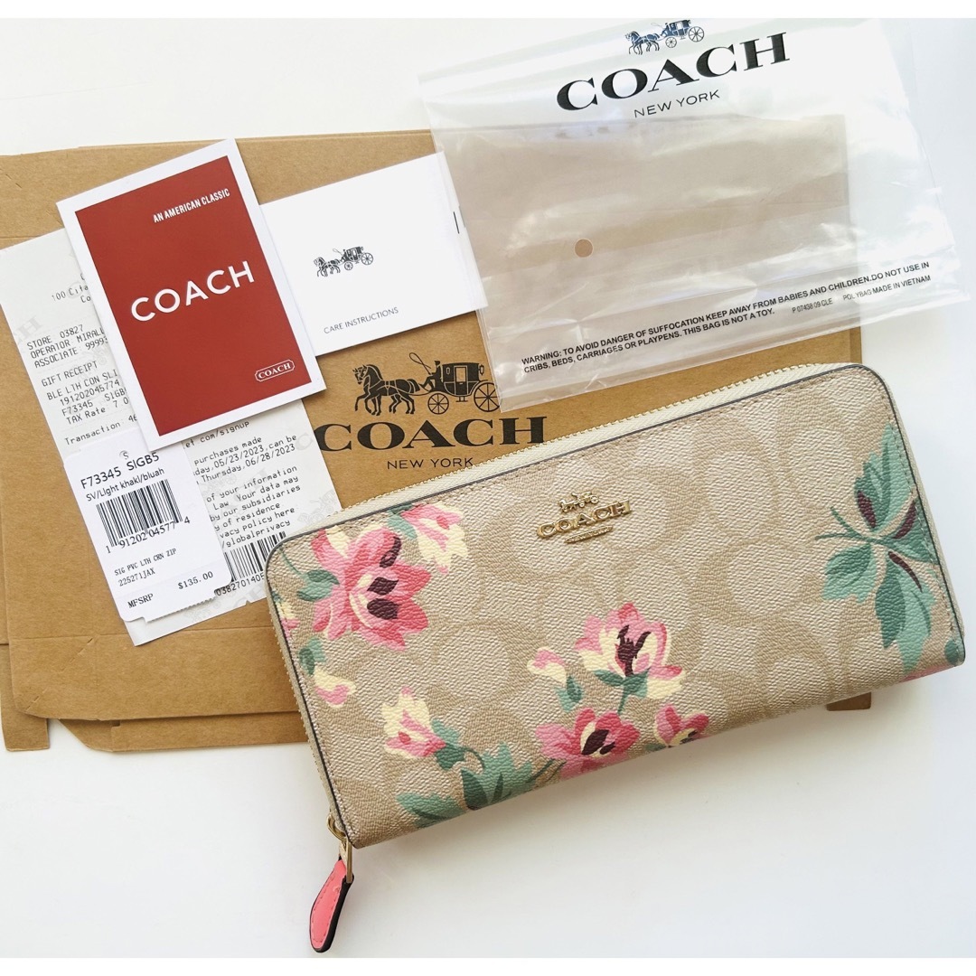 COACH(コーチ)ののんすけ様専用【美品】COACH コーチ 長財布 花柄 レディースのファッション小物(財布)の商品写真