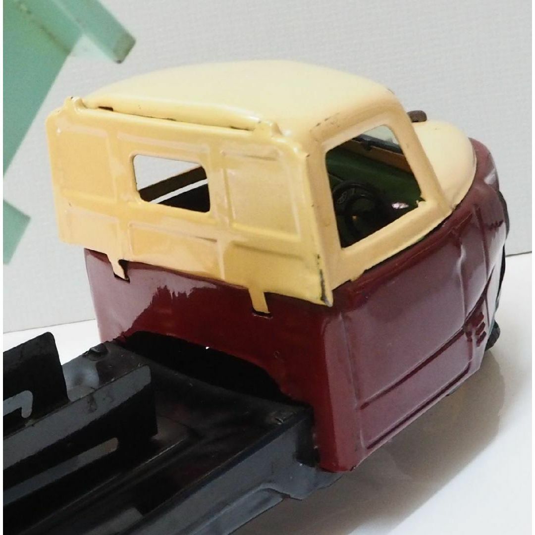 萬代屋【三菱 三輪ダンプ トラック 】ブリキ自動車TIN TOY CAR【箱無