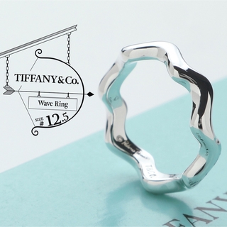 ティファニー(Tiffany & Co.)のじんこ様 極美品 TIFFANYヴィンテージ ウェーブ リング 12.5号(リング(指輪))