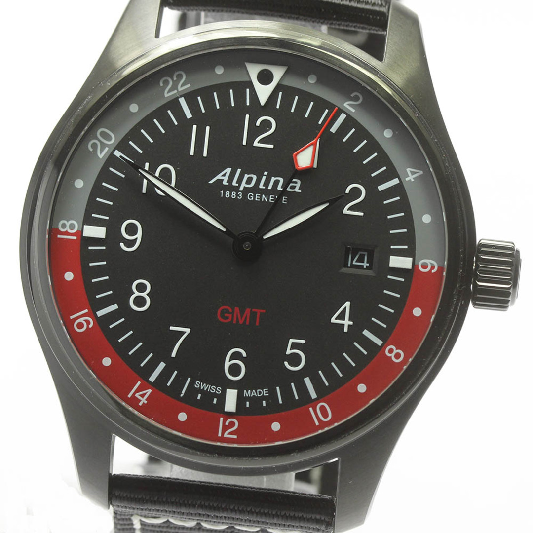 アルピナ Alpina AL-247BR4FBS6 スタータイマー GMT デイト クォーツ メンズ 未使用品 箱・保証書付き_684205【ev10】