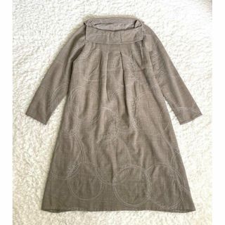 希少♡極美品 センソユニコ イオコムイオ ワンピース 花柄 長袖 フレア 38