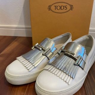 TOD'Sトッズ/タッセルデザイン/レザースニーカー シューズ