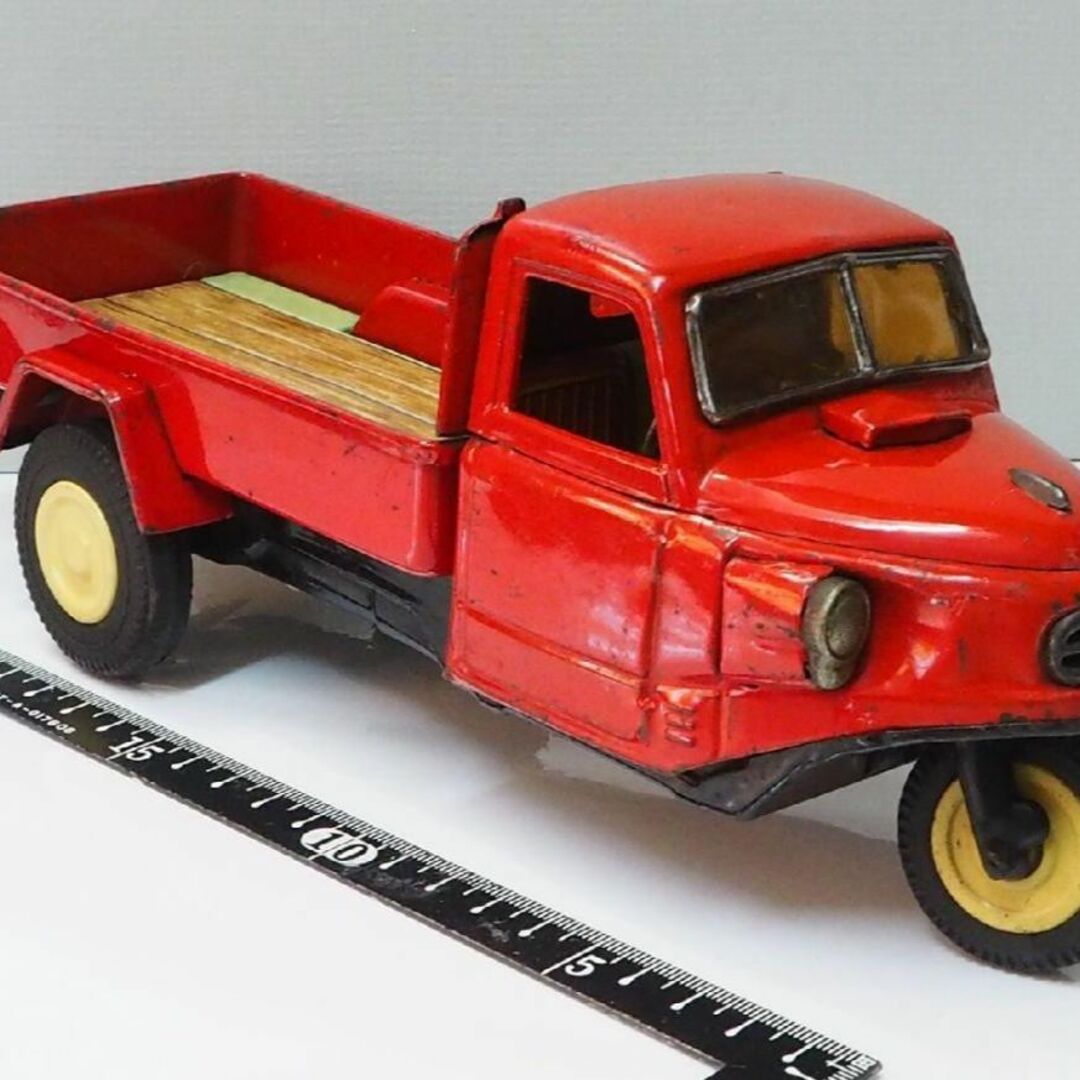 BANDAI - 萬代屋【三菱 オート三輪トラック 赤一色 動作確認済 BANDAI - 萬代屋【三菱 オート三輪トラック 赤一色 動作確認済