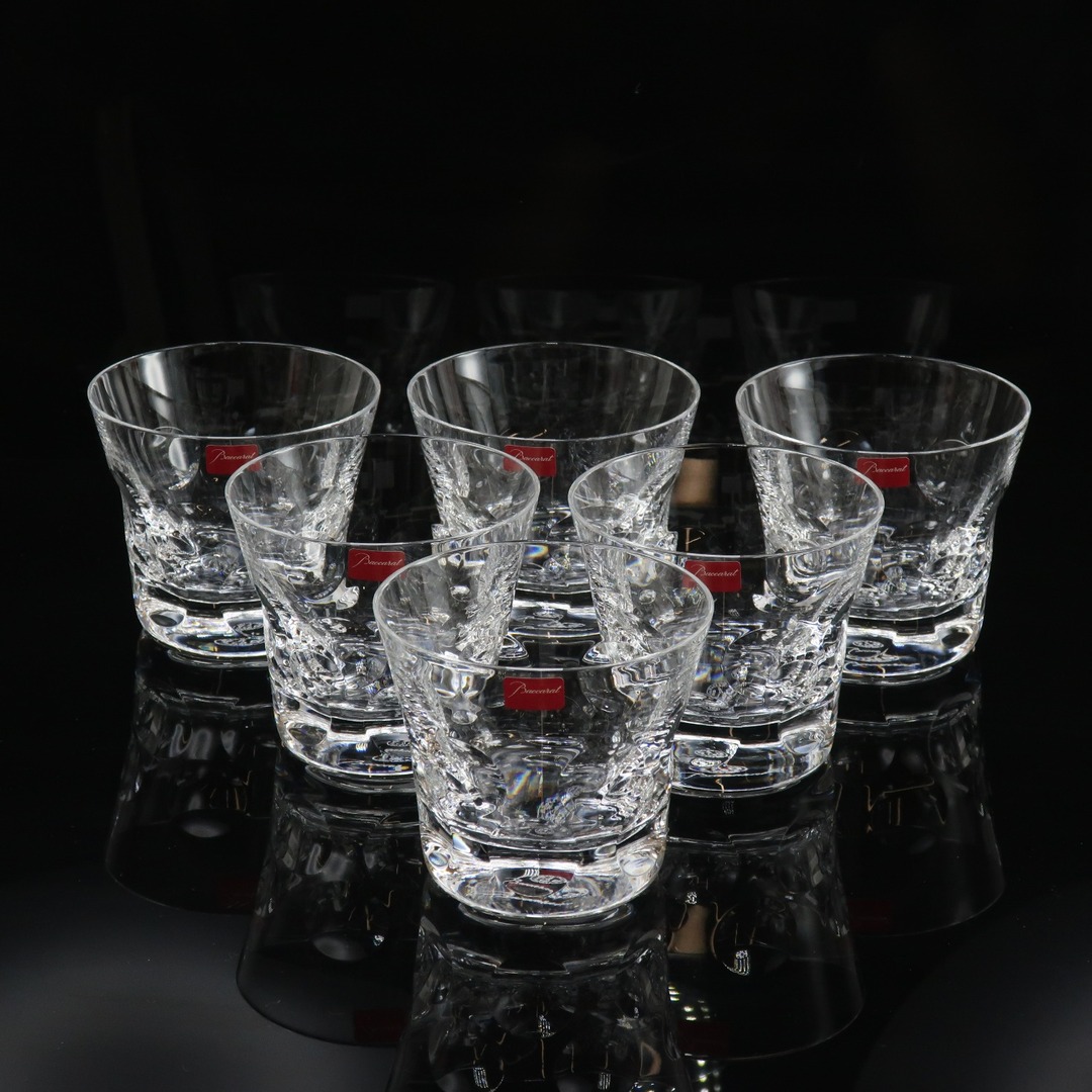 Baccarat(バカラ)の【Baccarat】バカラ ベルーガ(BELUGA) 2010年タンブラー×6個セット ギフトパッケージ クリスタル _ 食器 インテリア/住まい/日用品のキッチン/食器(食器)の商品写真