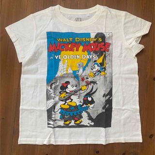 ユニクロ(UNIQLO)の【新品・未使用】Disney ミッキープリント Tシャツ(Tシャツ(半袖/袖なし))