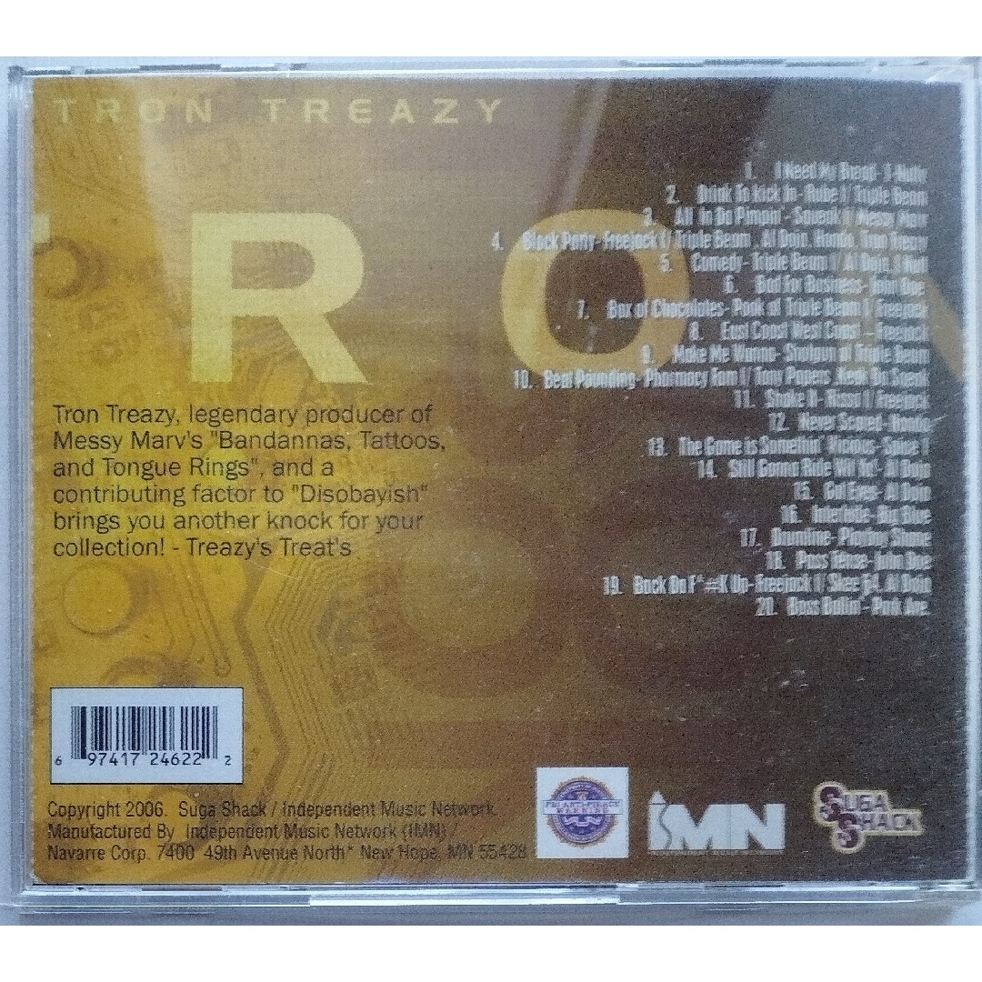 TRON TREAZY/TREAZY'S TREATS 23-8 エンタメ/ホビーのCD(ヒップホップ/ラップ)の商品写真