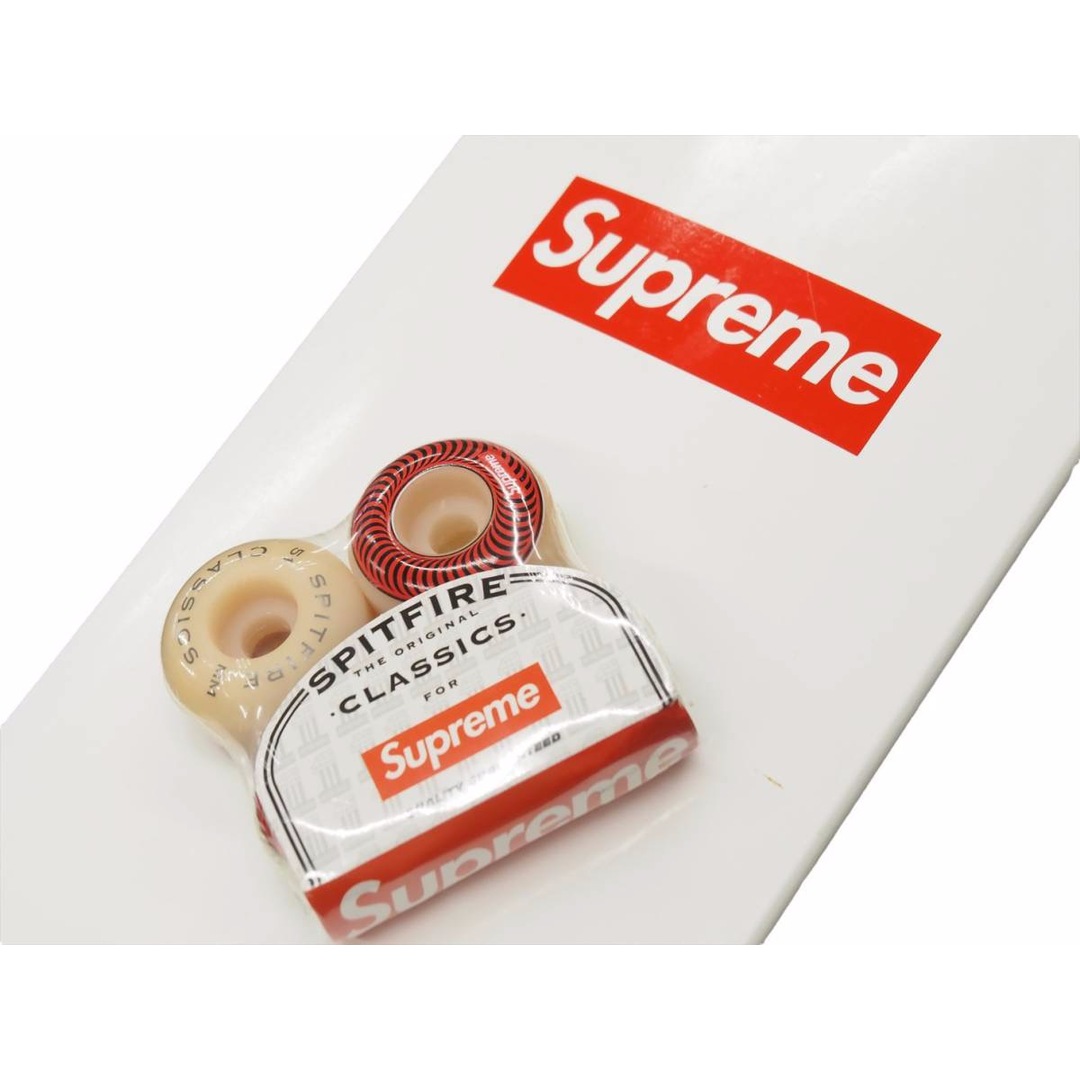 Supreme(シュプリーム)のSupreme シュプリーム スケボー 20周年限定デッキ×ウィール スピットファイア クラシック 51mm BOX LOGO 2014SS 美品 34883 エンタメ/ホビーのコレクション(その他)の商品写真