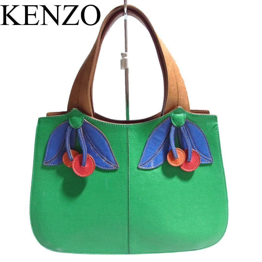 KENZO ケンゾー チェリー レザー ハンドバッグ トートバッグ さくらんぼ