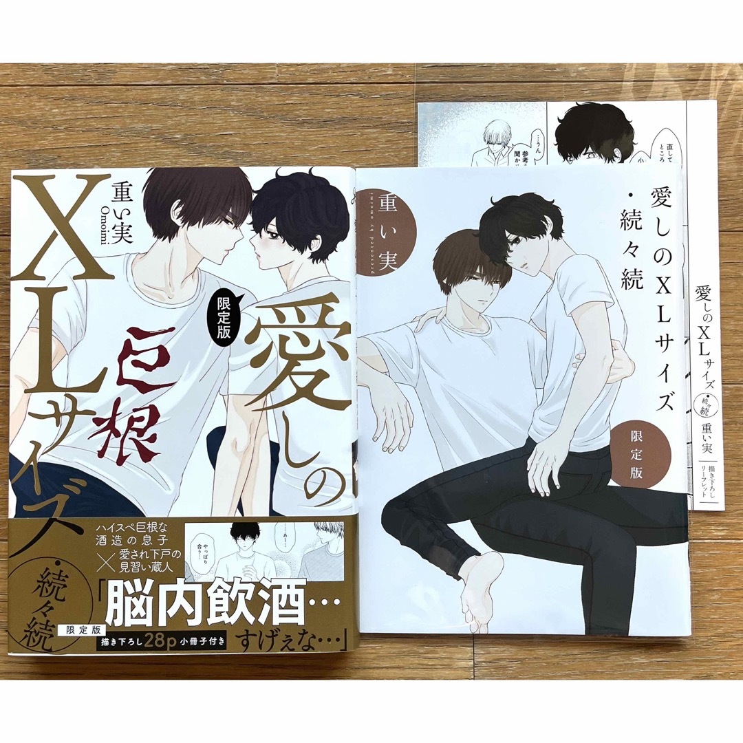 【限定版】愛しのXLサイズ・続々 / 続々続 リーフレット、フェア小冊子付き エンタメ/ホビーの漫画(ボーイズラブ(BL))の商品写真