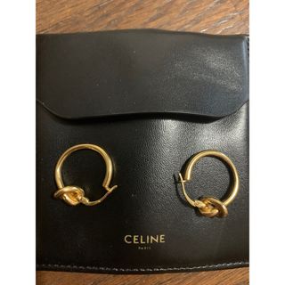 セリーヌ(celine)のCELINE ノットスモールフープ　ピアス(ピアス(両耳用))