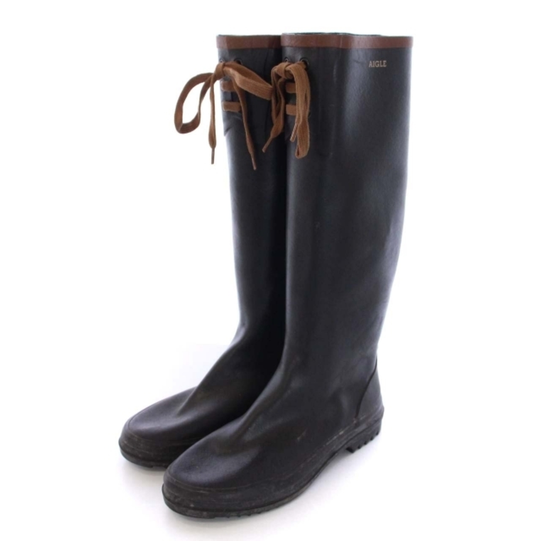 AIGLE - エーグル レインブーツ レインシューズ ロング レースアップ