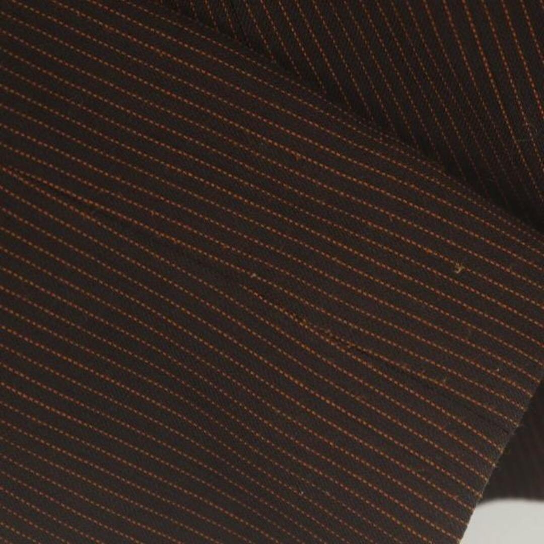 ポールスミスウィメン ジャケット ボタンダウン ストライプ L 茶 オレンジ レディースのジャケット/アウター(その他)の商品写真