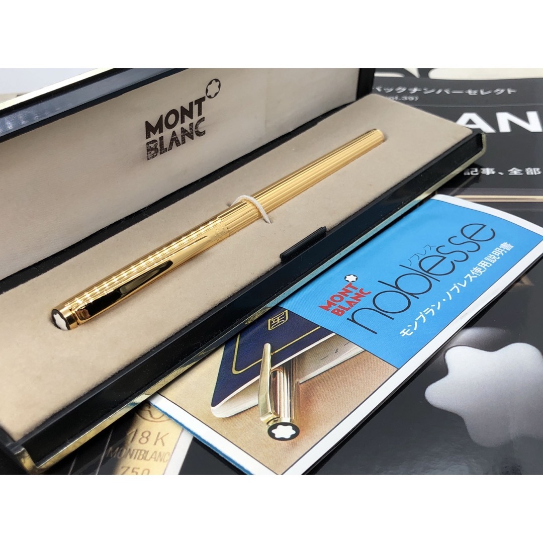 MONTBLANC(モンブラン)の※お宝未使用！金運を呼ぶ総金張り価値の高い逸品！No1147ノブレス★モンブラン インテリア/住まい/日用品の文房具(ペン/マーカー)の商品写真