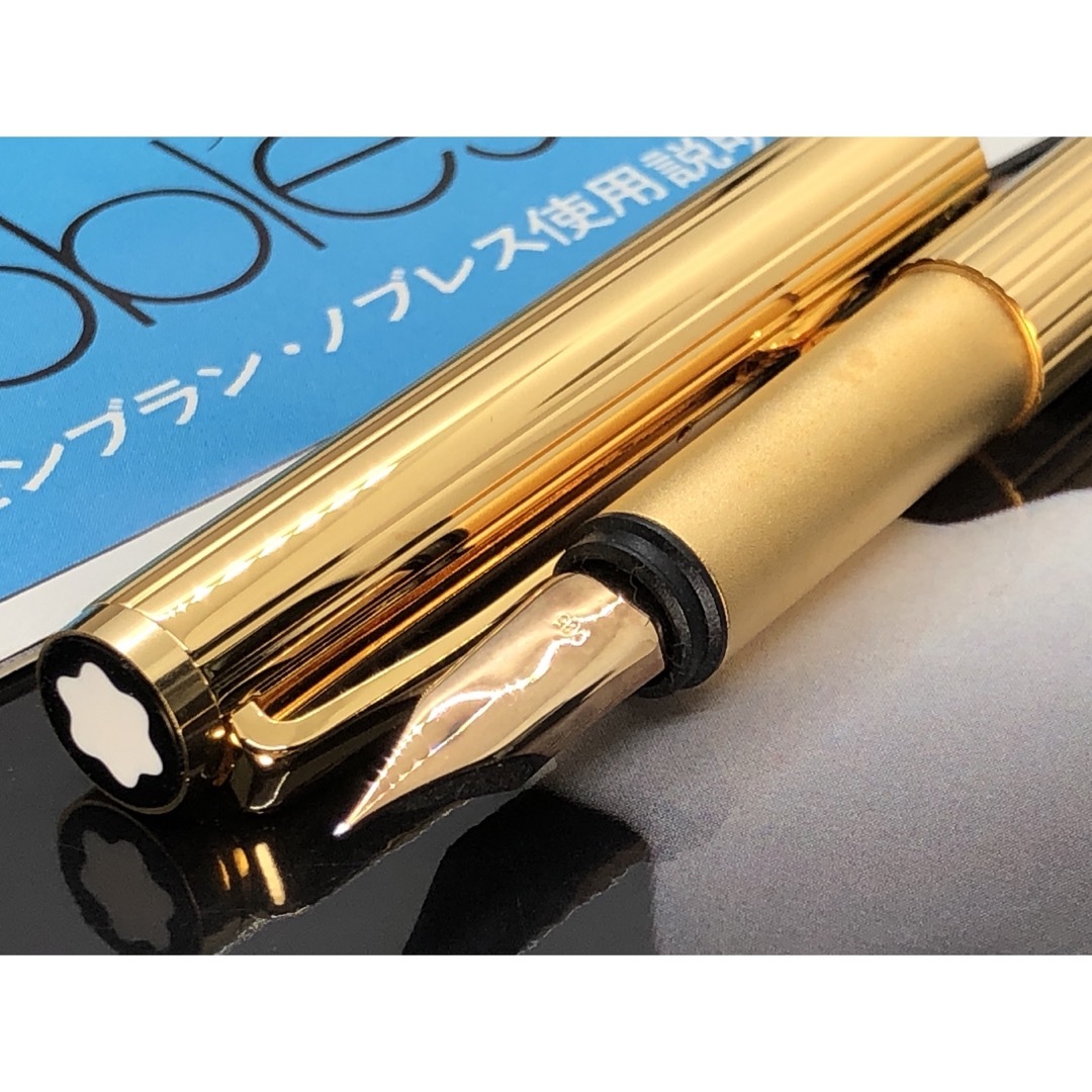 MONTBLANC(モンブラン)の※お宝未使用！金運を呼ぶ総金張り価値の高い逸品！No1147ノブレス★モンブラン インテリア/住まい/日用品の文房具(ペン/マーカー)の商品写真