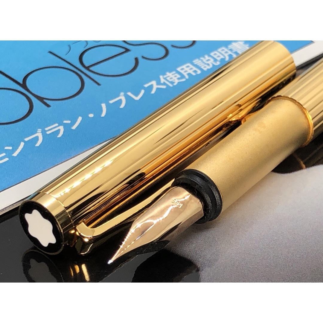 MONTBLANC(モンブラン)の※お宝未使用！金運を呼ぶ総金張り価値の高い逸品！No1147ノブレス★モンブラン インテリア/住まい/日用品の文房具(ペン/マーカー)の商品写真