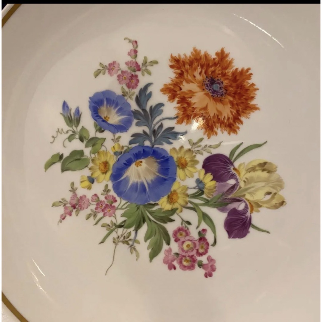 新品Meissen flower plate  マイセン