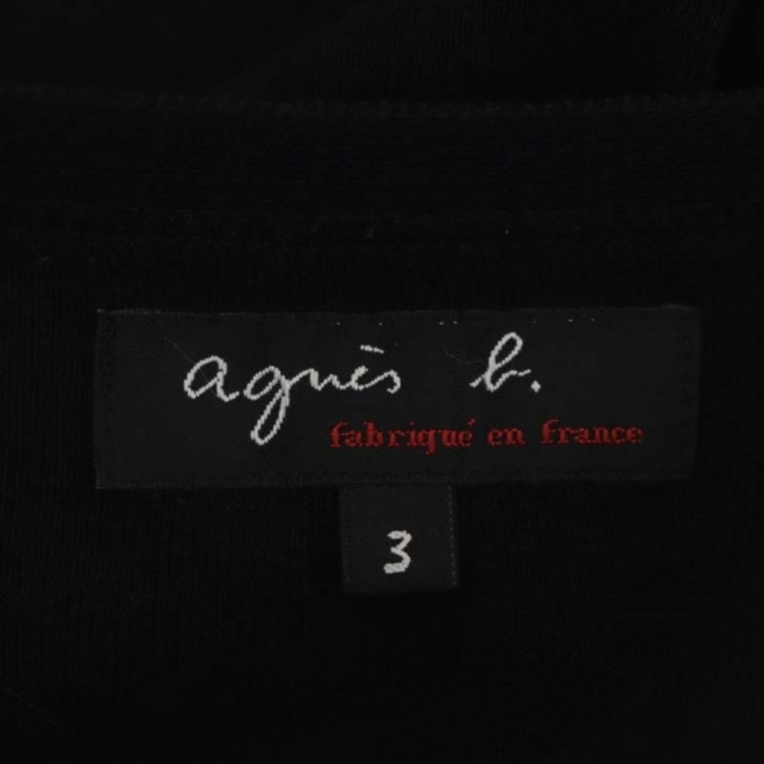 agnes b.(アニエスベー)のアニエスベー コットン スナップボタン カーディガン ニット 長袖 3 黒 レディースのトップス(カーディガン)の商品写真