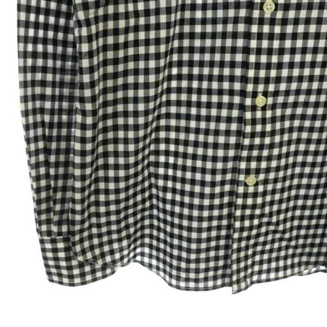 Ralph Lauren(ラルフローレン)のラルフローレン ボタンダウンシャツ ギンガムチェック BD 長袖 8 黒 白 レディースのトップス(シャツ/ブラウス(長袖/七分))の商品写真