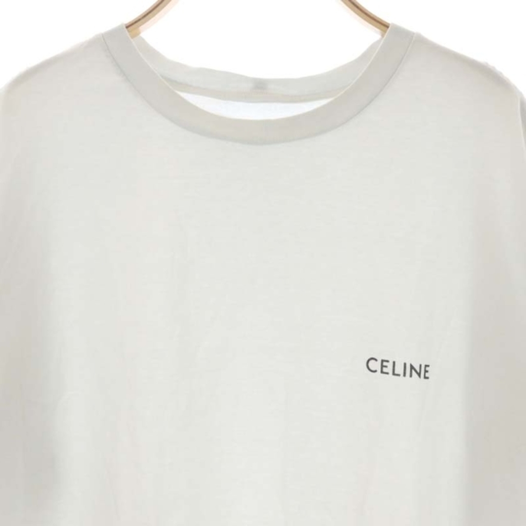 《 CELINE セリーヌ 》ロゴ プリント ルーズ Tシャツ S エクリュ