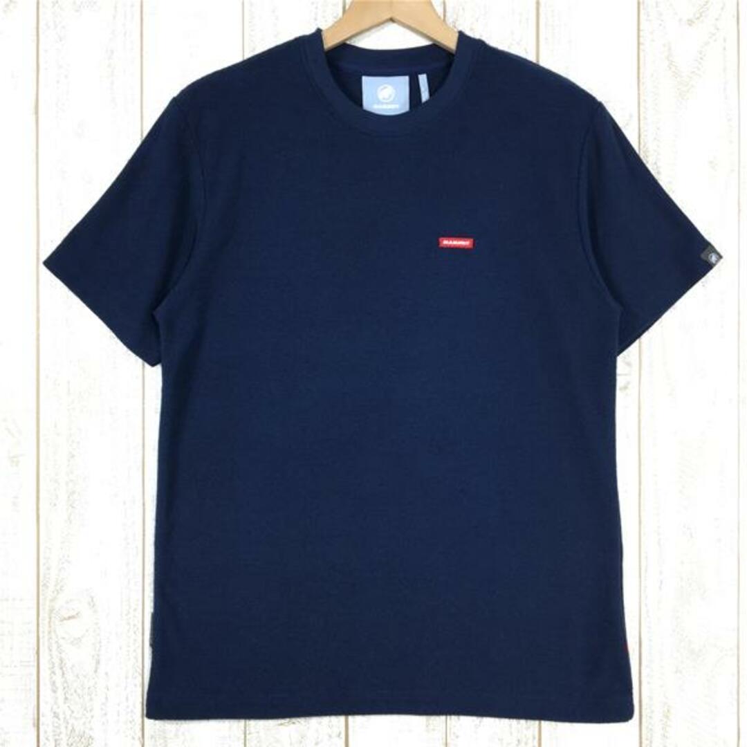 カラーMENs S  マムート フロッティ Tシャツ アジアンフィット Frottee T-Shirt AF タオル地 パイル地 MAMMUT 1017-01920 ネイビー系