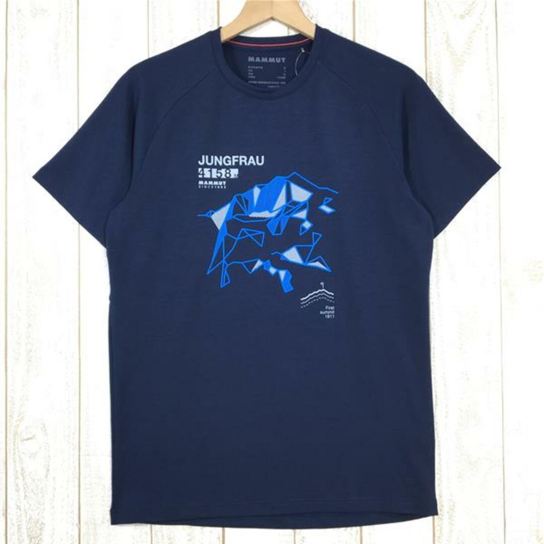 MENs S  マムート マウンテン Tシャツ ユングフラウ Mountain T-Shirt Jungfrau 速乾 MAMMUT 1017-09846 ネイビー系
