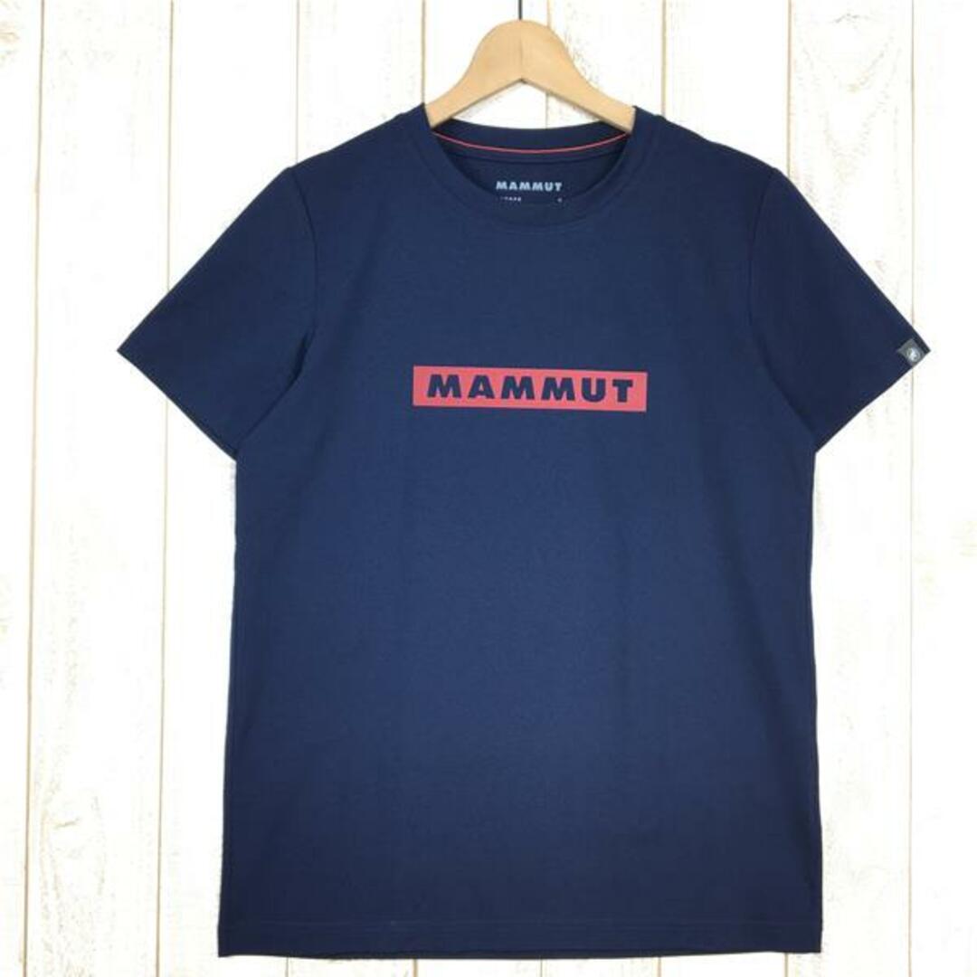 MENs S  マムート クイックドライ ロゴ プリント Tシャツ アジアンフィット QD Logo Print T-Shirt AF MAMMUT 1017-02010 ネイビー系