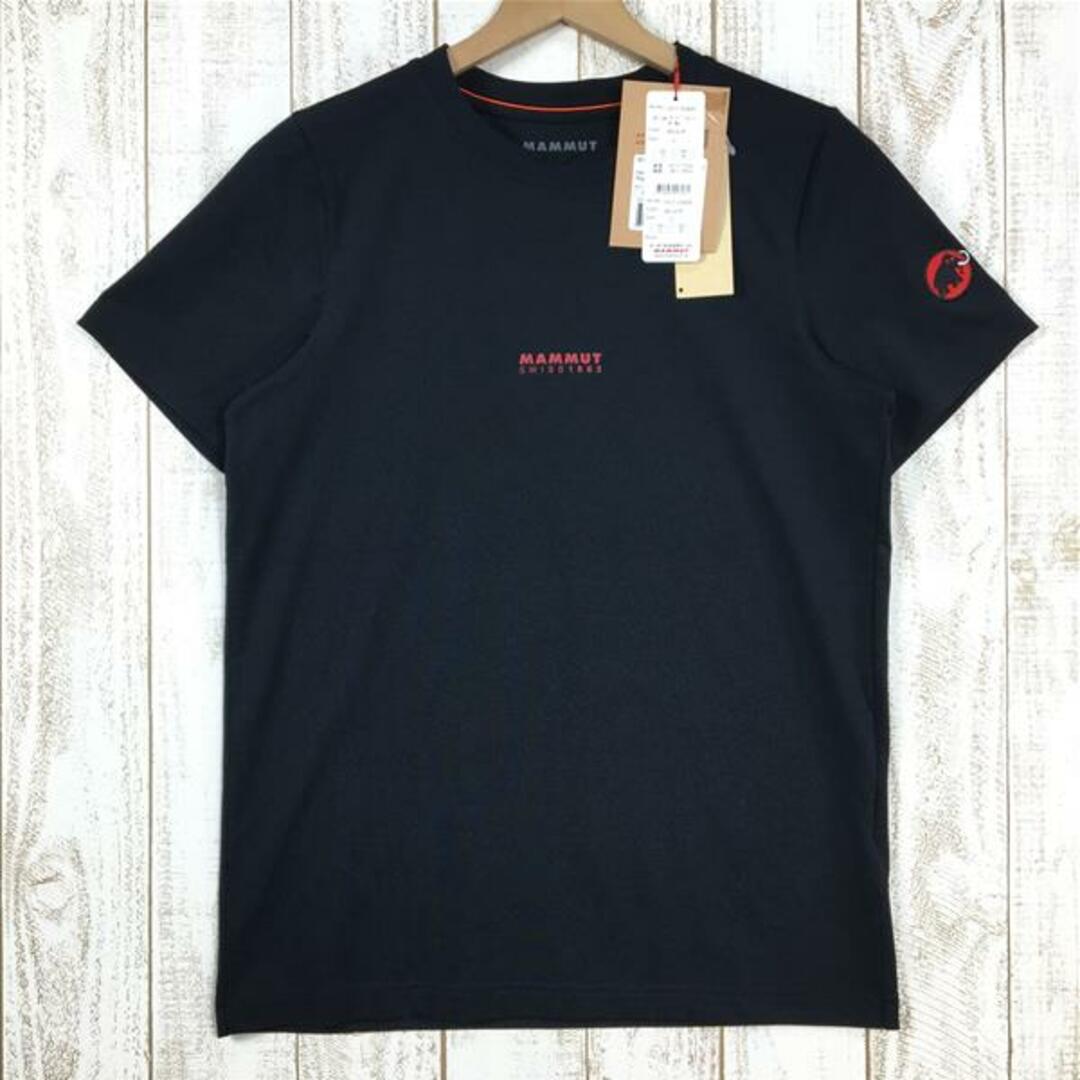 MENs S  マムート クイックドライ ロゴ プリント Tシャツ アジアンフィット QD Logo Print T-Shirt AF MAMMUT 1017-03800 0001 Black ブラック系