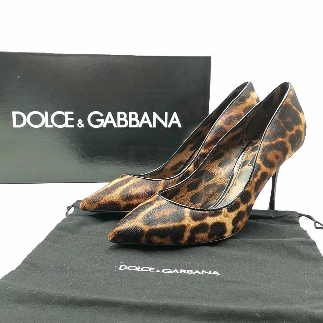 新品 ドルチェ&ガッバーナ DOLCE＆GABBANA　レザー　パンプス