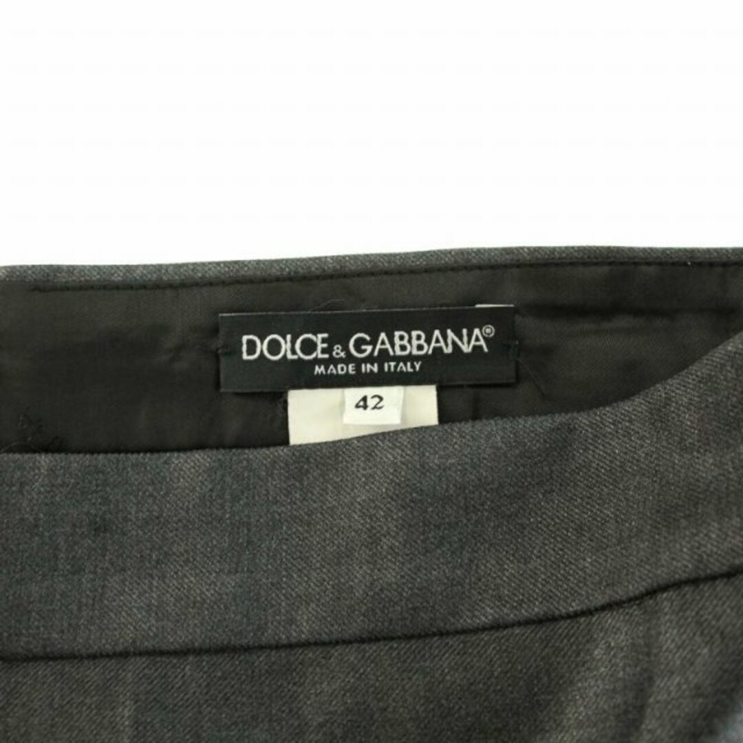 DOLCE&GABBANA(ドルチェアンドガッバーナ)のドルチェ&ガッバーナ ドルガバ スカート ひざ丈 タイト ウール 42 グレー レディースのスカート(ひざ丈スカート)の商品写真