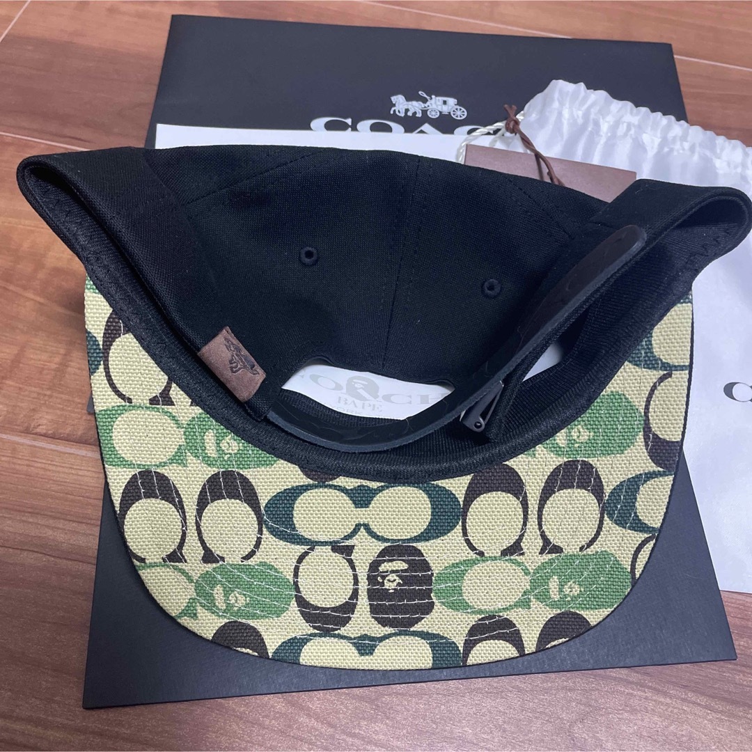 激レア BAPE® X COACH BASEBALL CAP キャップ