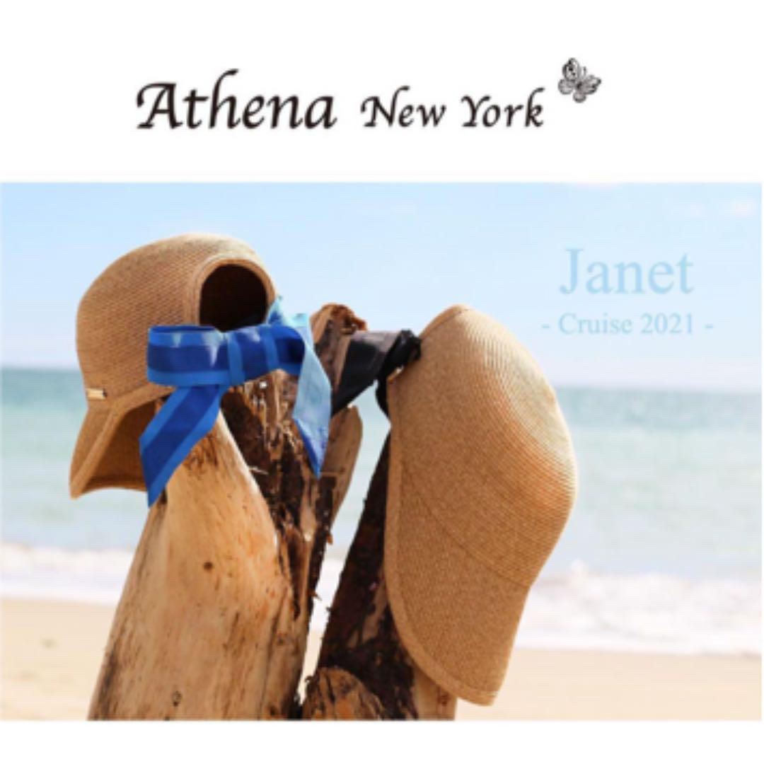 Athena New York(アシーナニューヨーク)の【さんちゃん様専用】AthenaNewYorkジャネットブルー新品未使用タグ付き レディースの帽子(その他)の商品写真