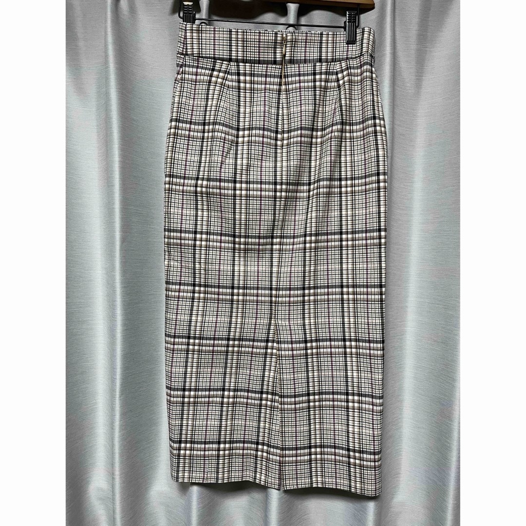 ROPE’(ロペ)の美品　ROPE ペンシルタイトスカート　34　チェック　タイトスカート レディースのスカート(ロングスカート)の商品写真