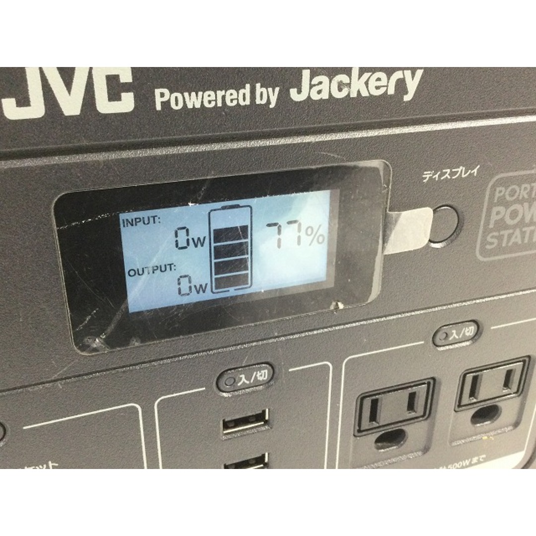 ☆品☆JVC ケンウッド ポータブル電源 BN-RB62-C シガーソケット＋ACアダプタ付 非常用電源 アウトドア キャンプ Jackery 77491