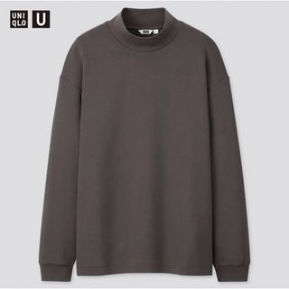 ユニクロ(UNIQLO)のUNIQLO U モックネックプルオーバー（長袖）M(Tシャツ/カットソー(七分/長袖))