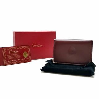 カルティエ(Cartier)の超美品 カルティエ カードケース 名刺入れ マストライン 03-23082003(名刺入れ/定期入れ)