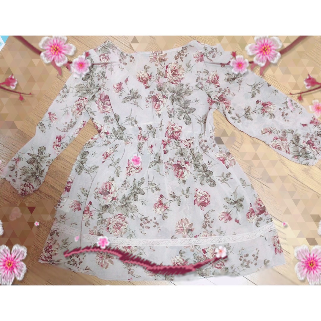 L'EST ROSE - レストローズ 花柄シフォンワンピースの通販 by みぃさん