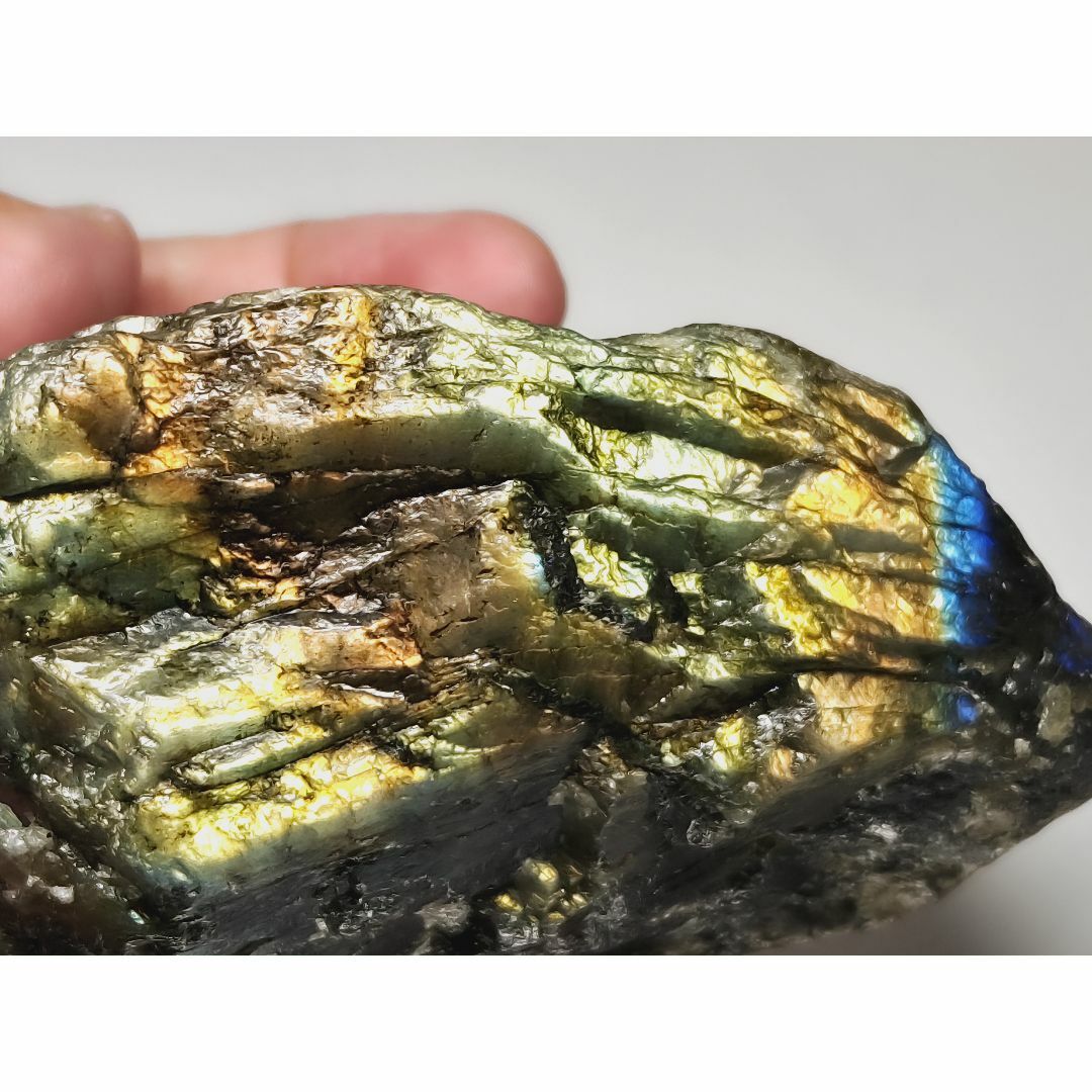 ラブラドライト 4.8kg 鑑賞石 原石 自然石 鉱物 水石 誕生石 宝石 鉱石-