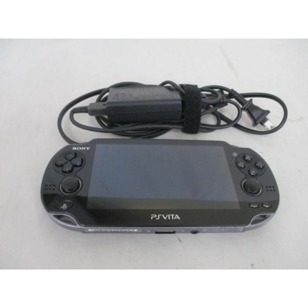 品 ゲーム PS Vita 本体 PCH-1100 ブラック 動作品 メモリーカード8GB 充電器付き
