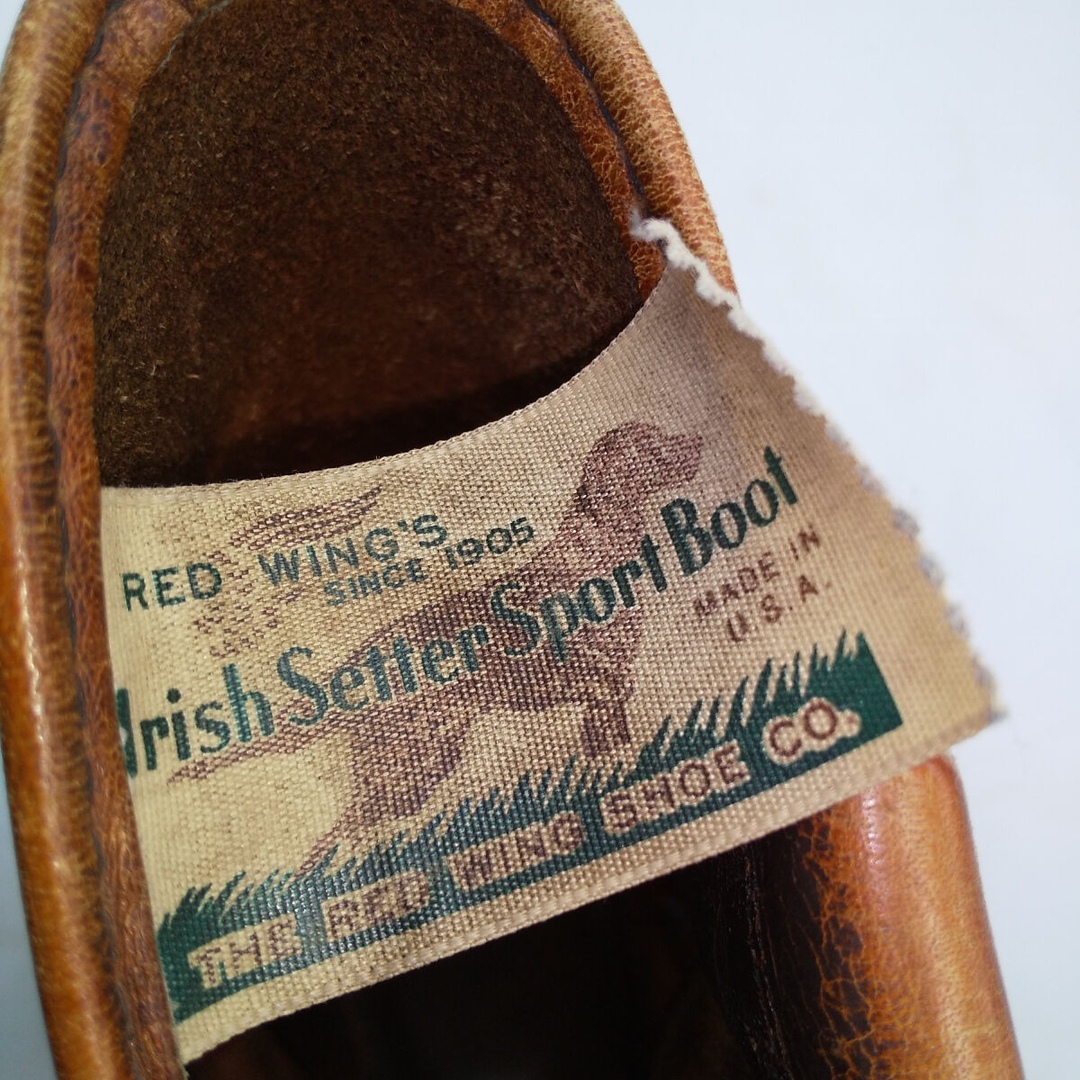 古着 80年代 レッドウィング RED WING Irish Setter アイリッシュセッター ペコスブーツ USA製 75D メンズ25.0cm ヴィンテージ /saa009877