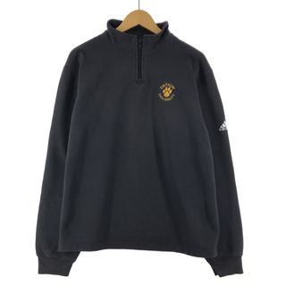 アディダス(adidas)の古着 アディダス adidas DEPAUW UNIVERSITY デポー大学 カレッジ ハーフジップスウェットシャツ トレーナー メンズL /eaa363768(スウェット)