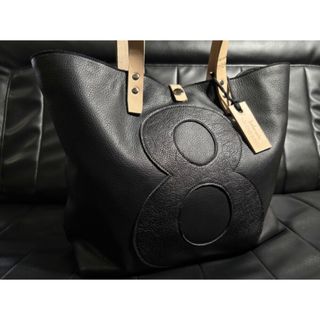 漆黒オイルシュリンクヌメ☆男女兼用☆持手:ステア A4楽々サイズ☆裏地:デニム