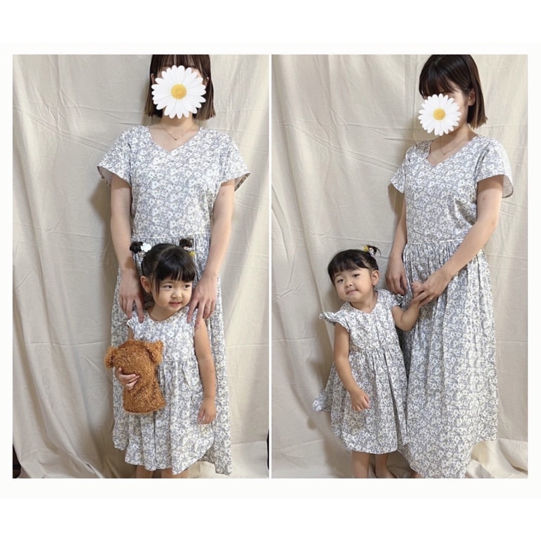 リバティ 親子リンクコーデ キッズ/ベビー/マタニティのキッズ服女の子用(90cm~)(ワンピース)の商品写真